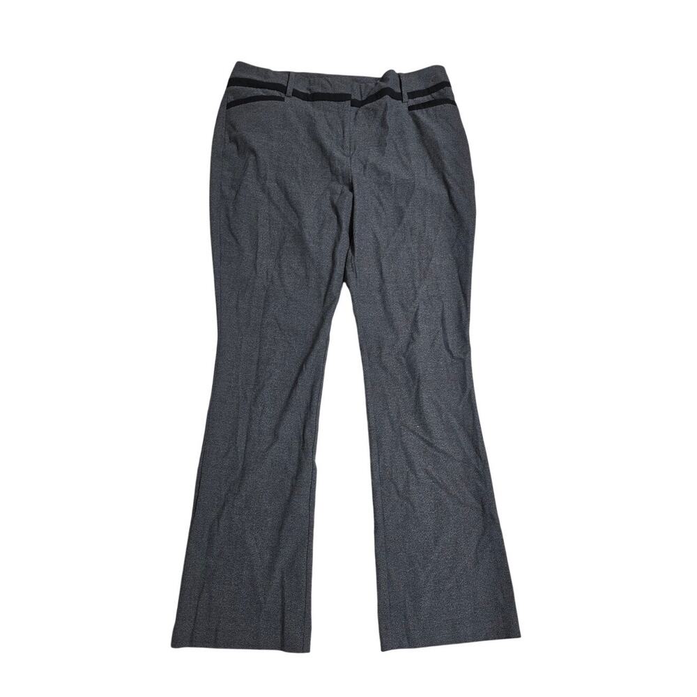 7th Avenue Design Studio Gray Heathered Pants with Black Accents - 16 T